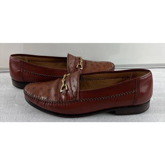 Forli Mens Genuine Brown Leather Shoes Dress Shoe SZ 13 main image 8
